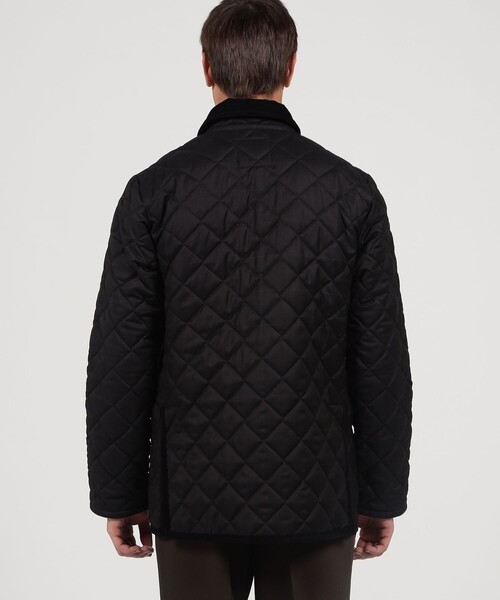 LAVENHAM（ラベンハム）の「【別注】LAVENHAM DENHAM ウールキルティングブルゾン V.B.CANONICO（ブルゾン・メンズ・ネイビー/ブラック系その他・L/M/S）」の6枚目の写真