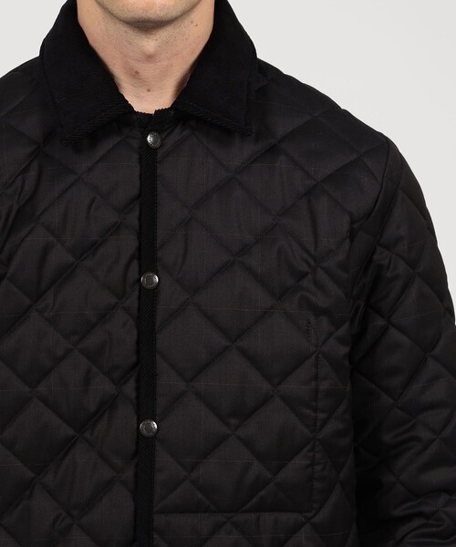 LAVENHAM（ラベンハム）の「【別注】LAVENHAM DENHAM ウールキルティングブルゾン V.B.CANONICO（ブルゾン・メンズ・ネイビー/ブラック系その他・L/M/S）」の8枚目の写真