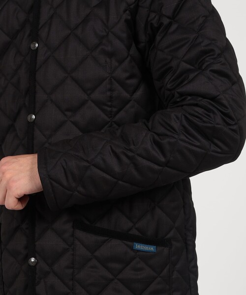 LAVENHAM（ラベンハム）の「【別注】LAVENHAM DENHAM ウールキルティングブルゾン V.B.CANONICO（ブルゾン・メンズ・ネイビー/ブラック系その他・L/M/S）」の9枚目の写真