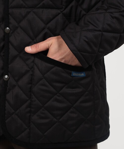 LAVENHAM（ラベンハム）の「【別注】LAVENHAM DENHAM ウールキルティングブルゾン V.B.CANONICO（ブルゾン・メンズ・ネイビー/ブラック系その他・L/M/S）」の11枚目の写真