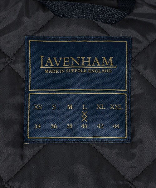 LAVENHAM（ラベンハム）の「【別注】LAVENHAM DENHAM ウールキルティングブルゾン V.B.CANONICO（ブルゾン・メンズ・ネイビー/ブラック系その他・L/M/S）」の14枚目の写真