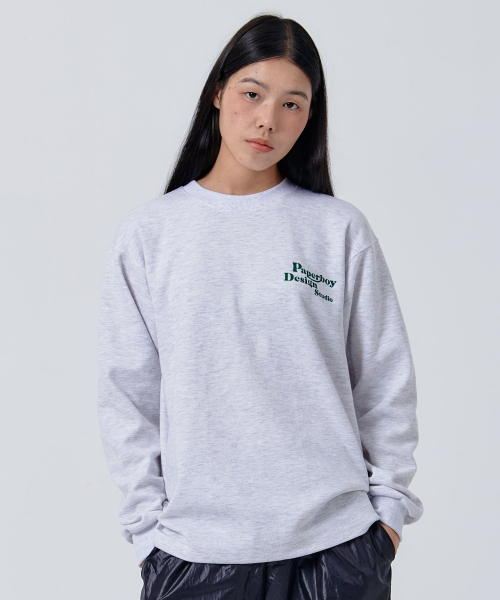 PAPERBOY（ペーパーボーイ）の「デザインスタジオ 長袖Tシャツ-ホワイトメランジ（Tシャツ/カットソー・レディース・その他・SMALL/X-LARGE）」の3枚目の写真