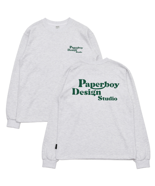 PAPERBOY（ペーパーボーイ）の「デザインスタジオ 長袖Tシャツ-ホワイトメランジ（Tシャツ/カットソー・レディース・その他・SMALL/X-LARGE）」の5枚目の写真