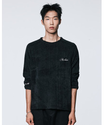 AAMBITION（アアンビション）の「カットアウトヘアリーニット（ブラック）（ニット/セーター）」