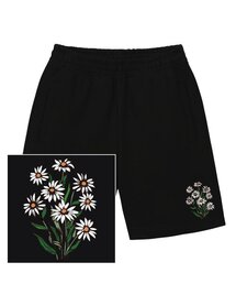 DAISY BUNDLE LOGO スウェットハーフパンツ - ブラック