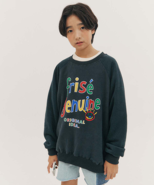 FRISE(フリゼ)の「ラグランマンツーマン_ネイビー_キッズ(スウェット・レディース・その他・130/110/120)」の3枚目の写真
