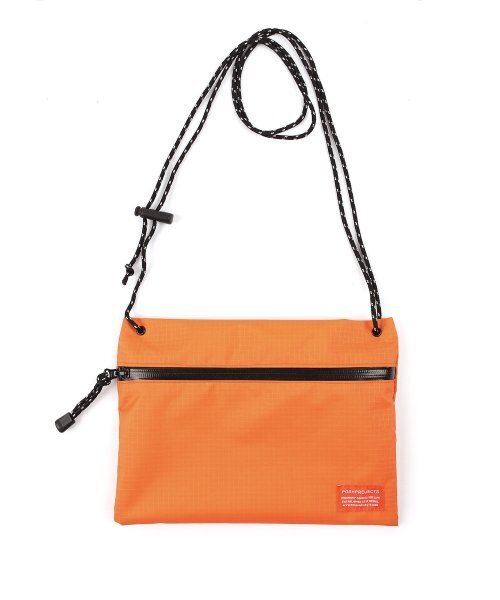 POSH-PROJECTS(ポッシュプロジェクト)の「F112 トラベルサコッシュ リップストップ オレンジ(メッセンジャーバッグ・メンズ・オレンジ・FREE)」の1枚目の写真
