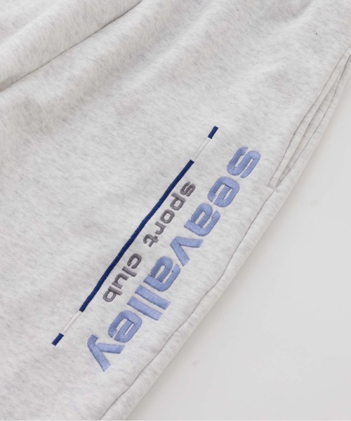 SEA（シー）の「Seavalley Sprot club クロップド スウェットパンツ（スウェットパンツ・レディース・ブラック/グレー・ONE SIZE）」の8枚目の写真