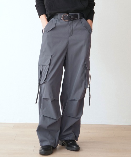 スタッズベルト付 紐垂れカーゴパンツ（カーゴパンツ）｜.WORKS