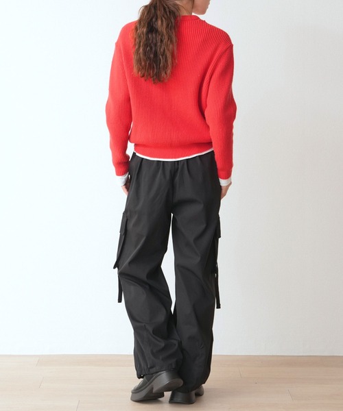 セール】スタッズベルト付 紐垂れカーゴパンツ（カーゴパンツ