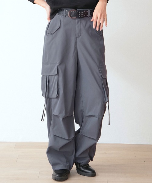 スタッズベルト付 紐垂れカーゴパンツ（カーゴパンツ）｜.WORKS