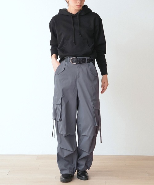 スタッズベルト付 紐垂れカーゴパンツ（カーゴパンツ）｜.WORKS