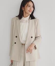 UNTITLED | 【接触冷感/UVカット/洗える】エアリー ダブルブレストジャケット(テーラードジャケット)