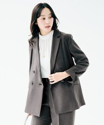 UNTITLED | 【接触令感/UVカット/洗える】エアリー ダブルブレストジャケット(テーラードジャケット)