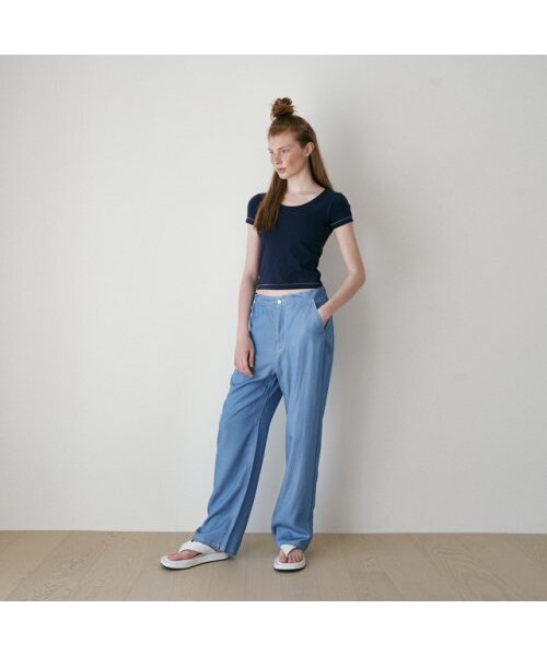 REVOIRSIS(ルヴォアシス)の「tencel denim pants light blue(デニムパンツ・レディース・その他・XS size/S size)」の4枚目の写真