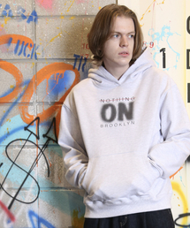 NOTHINGON（ナッシング オン）の「Nothing On Typographic Hoodie Gray（パーカー）」