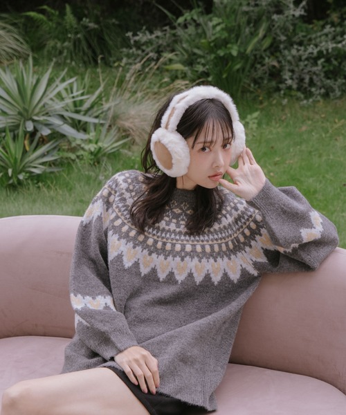 archives（アルシーヴ）の「サークルボアイヤマフ（イヤーマフ・レディース・ベージュ・FREE）」の7枚目の写真