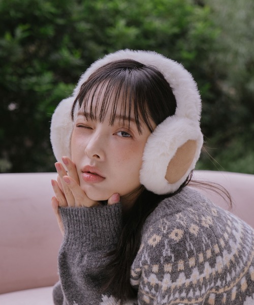 archives（アルシーヴ）の「サークルボアイヤマフ（イヤーマフ・レディース・ベージュ・FREE）」の3枚目の写真