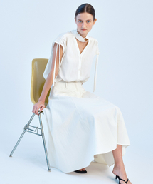 FLARED FULL SKIRT - IVORY