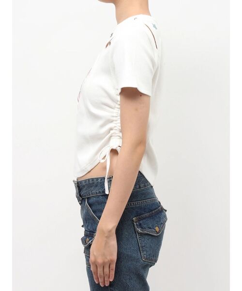 jouetie（ジュエティ）の「【アニメ『ジョジョの奇妙な冒険 ストーンオーシャン』×jouetie】フィットTシャツ（Tシャツ/カットソー・レディース・ブルー/オフホワイト/ブラック・MEDIUM）」の7枚目の写真