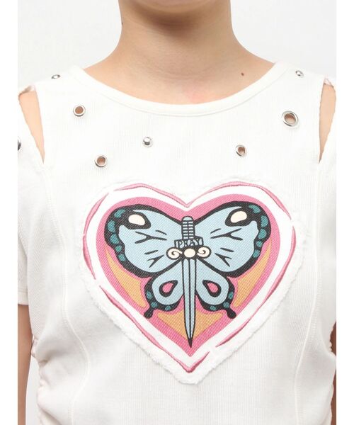 jouetie（ジュエティ）の「【アニメ『ジョジョの奇妙な冒険 ストーンオーシャン』×jouetie】フィットTシャツ（Tシャツ/カットソー・レディース・ブルー/オフホワイト/ブラック・MEDIUM）」の9枚目の写真