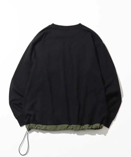 GERRY(ジェリー)の「【GERRY/ジェリー】ナイロンポケット付 ロングスリーブTシャツ(Tシャツ/カットソー・メンズ・ブラック/ホワイト/アッシュグレー・LL/M/L)」の4枚目の写真