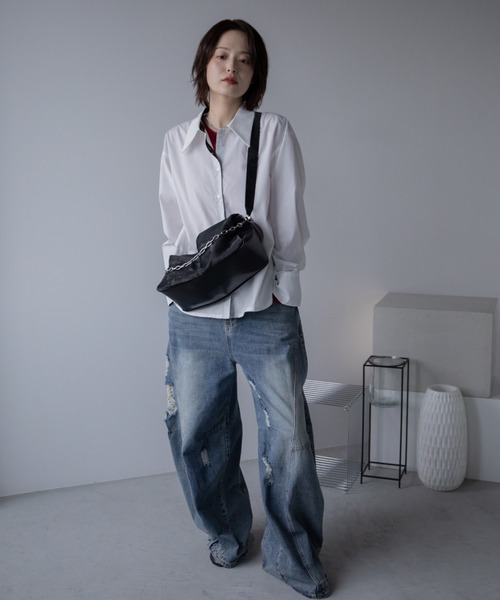 VACANCY（ヴァカンシー）の「ルナシェード3wayベルト付きバッグ/キャリーリンク（ショルダーバッグ・レディース・レッド/ネイビー/ブラック・FREE）」の9枚目の写真