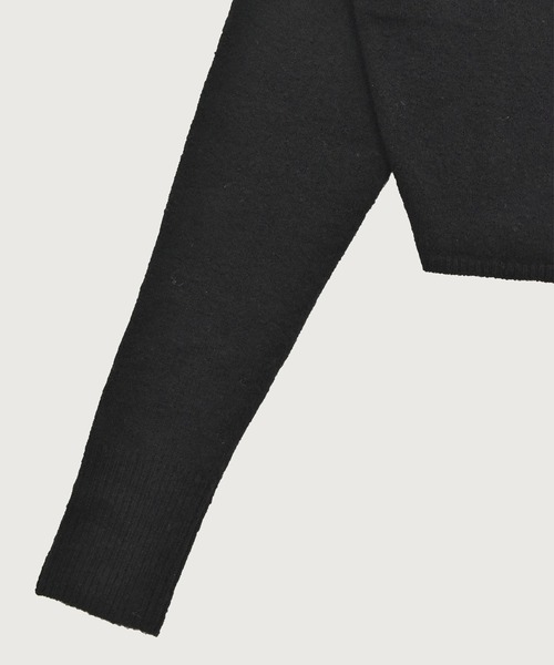 kiehtova（キエトヴァ）の「【kiehtova】ASYMMETRY KNIT TOPS/アシンメトリーニットトップス KTWR53（ニット/セーター・レディース・チャコールグレー/ブラック・FREE）」の7枚目の写真