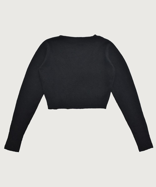 kiehtova（キエトヴァ）の「【kiehtova】ASYMMETRY KNIT TOPS/アシンメトリーニットトップス KTWR53（ニット/セーター・レディース・チャコールグレー/ブラック・FREE）」の4枚目の写真