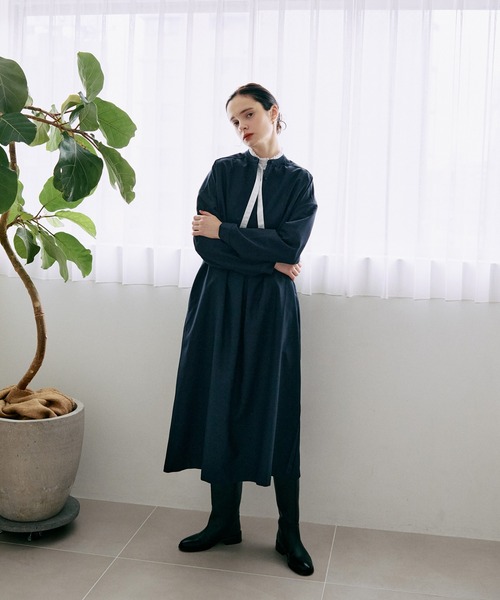 LA MARINE FRANCAISE（マリン フランセーズ）の「ボウタイフリルブラウス（シャツ/ブラウス・レディース・グレー/ブラック系その他/ホワイト・FREE）」の6枚目の写真