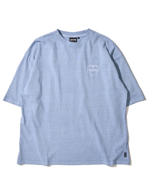THRASHER（スラッシャー）の「【THRASHER / スラッシャー】ピグメント バーニングハートロゴ クルーネックTシャツ（Tシャツ/カットソー・メンズ・グレー系1/ピンク/ブラウン/サックスブルー/グレー系2/グレー・MEDIUM/X-LARGE/LARGE）」の15枚目の写真