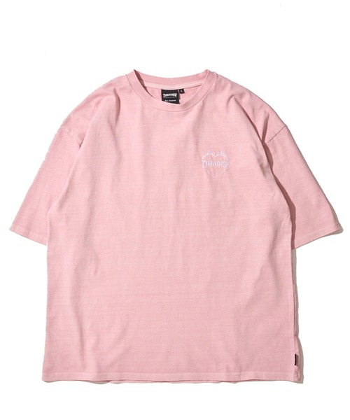 THRASHER（スラッシャー）の「【THRASHER / スラッシャー】ピグメント バーニングハートロゴ クルーネックTシャツ（Tシャツ/カットソー・メンズ・グレー系1/ピンク/ブラウン/サックスブルー/グレー系2/グレー・MEDIUM/X-LARGE/LARGE）」の17枚目の写真