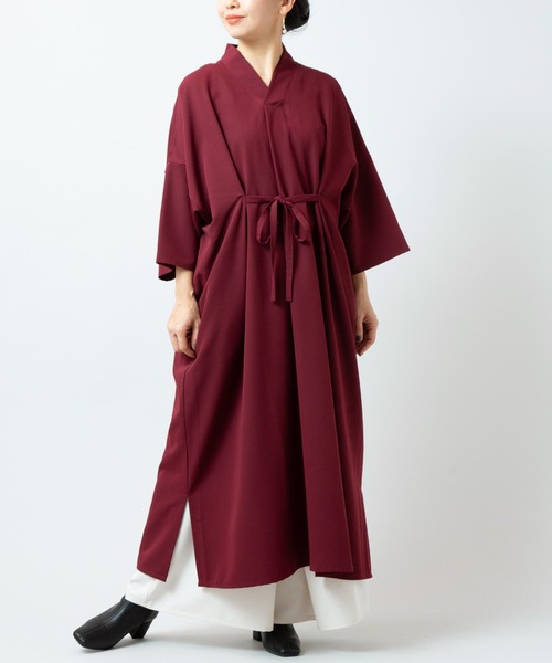 カヤ（カヤ）の「【カヤ】澄心（すみごころ）ワンピース（ワンピース・レディース・スミクロ/ダークネイビー/エンジ/グリーン系その他・FREE）」の8枚目の写真