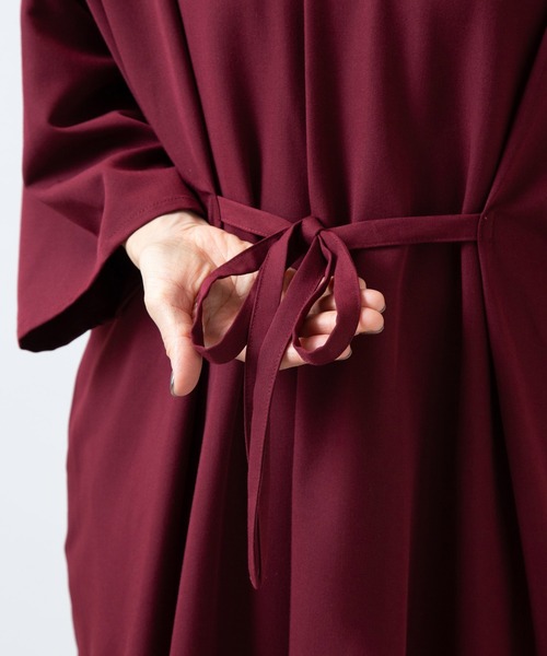 カヤ（カヤ）の「【カヤ】澄心（すみごころ）ワンピース（ワンピース・レディース・スミクロ/ダークネイビー/エンジ/グリーン系その他・FREE）」の10枚目の写真