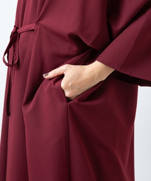 カヤ（カヤ）の「【カヤ】澄心（すみごころ）ワンピース（ワンピース・レディース・スミクロ/ダークネイビー/エンジ/グリーン系その他・FREE）」の12枚目の写真