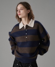 CLASSIC BORDER KNIT POLO / クラシックボーダーニットポロ