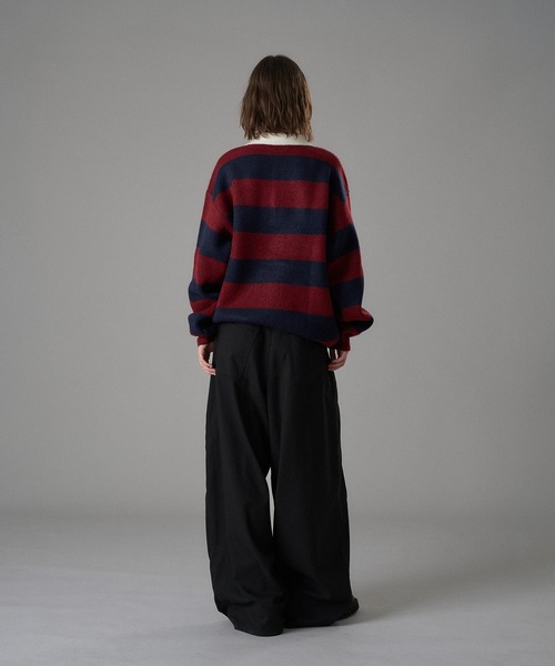 CLASSIC BORDER KNIT POLO / クラシックボーダーニットポロ（ニット