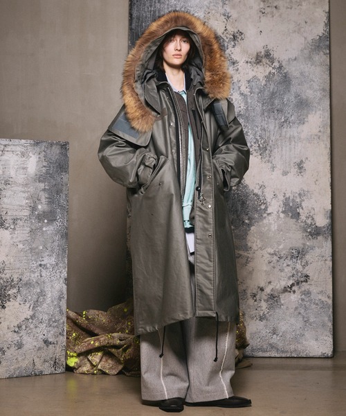 MAISON SPECIAL（メゾンスペシャル）の「《UNISEX》Heavy-Weight Sweat Prime-Wide Pin tuck Easy Pants/ヘビーウェイトスウェットプライムワイドピンタックイージーパンツ【MAISON SPECIAL/メゾンスペシャル】（スウェットパンツ・メンズ・ブラック/ライトブルー/ピンク/オフホワイト/グレー・0/1/2）」の13枚目の写真