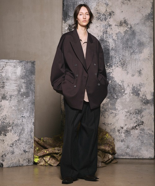 MAISON SPECIAL（メゾンスペシャル）の「《UNISEX》Heavy-Weight Sweat Prime-Wide Pin tuck Easy Pants/ヘビーウェイトスウェットプライムワイドピンタックイージーパンツ【MAISON SPECIAL/メゾンスペシャル】（スウェットパンツ・メンズ・ブラック/ライトブルー/ピンク/オフホワイト/グレー・0/1/2）」の15枚目の写真