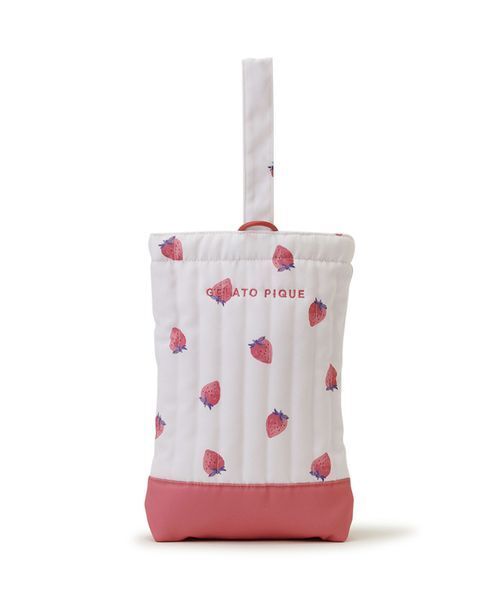 gelato pique（ジェラートピケ）の「【入園入学グッズ】【限定カラーあり】シューズバッグ（トートバッグ・キッズ・ピンク/ブルー/オフホワイト/ベージュ・F）」の2枚目の写真