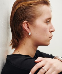 Sivelle./Silver925セミサークルピアス