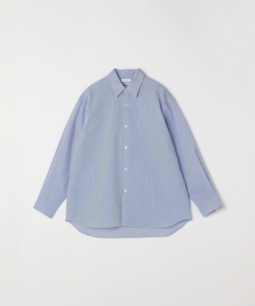 SHIPS any(シップス エニィ)の「SHIPS any: JAPAN MADE ブルー ストライプ/ソリッド レギュラーカラー シャツ◇(シャツ/ブラウス・メンズ・ライトブルー/ロイヤルブルー/ブルー・LARGE/MEDIUM)」の12枚目の写真