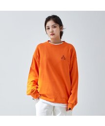 APOSTROPHE COMMA（アポストロフィコンマ）の「ダブルACOロゴスウェットシャツ（オレンジ/ブラック）（スウェット）」