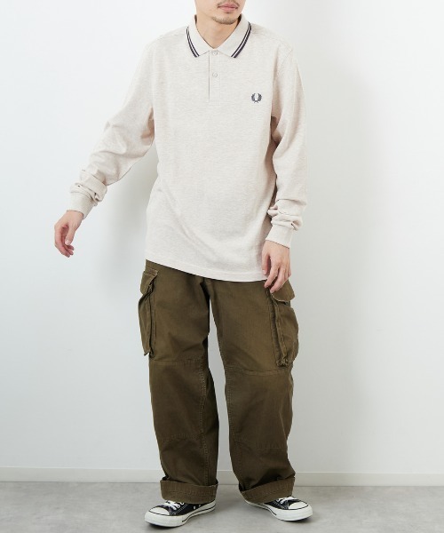 『FRED PERRY』　ポロシャツ　M3636 刺繍ロゴ　アイボリー　【M】 FRED PERRY』 ポロシャツ M3636 刺繍ロゴ アイボリー 【M】