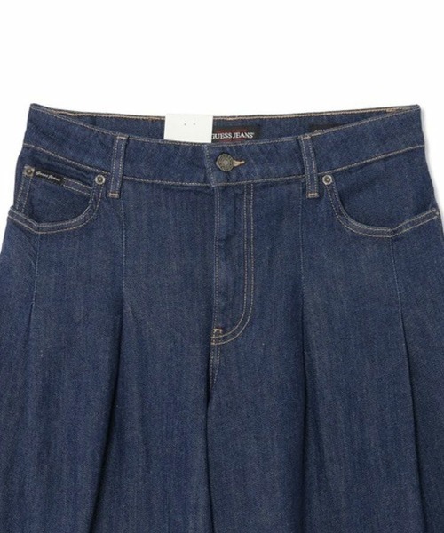 STYLISE（スタイライズ）の「【GUESS】GUESS JEANS G12 Pleated Extra Wide Leg / ダークインディゴブルー [W5BA2UD002A]（デニムパンツ・レディース・ブルー・25/26）」の3枚目の写真