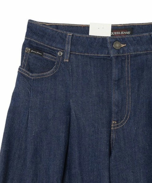 STYLISE（スタイライズ）の「【GUESS】GUESS JEANS G12 Pleated Extra Wide Leg / ダークインディゴブルー [W5BA2UD002A]（デニムパンツ・レディース・ブルー・25/26）」の5枚目の写真