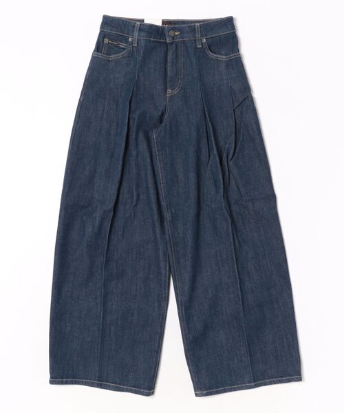 STYLISE（スタイライズ）の「【GUESS】GUESS JEANS G12 Pleated Extra Wide Leg / ダークインディゴブルー [W5BA2UD002A]（デニムパンツ・レディース・ブルー・25/26）」の10枚目の写真