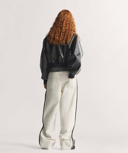 adidas（アディダス）の「プレザー ジャケット / アディダスオリジナルス adidas Originals（ブルゾン・レディース・ブラック/レッド・MEDIUM/SMALL/X-SMALL/XX-LARGE/LARGE/X-LARGE）」の5枚目の写真