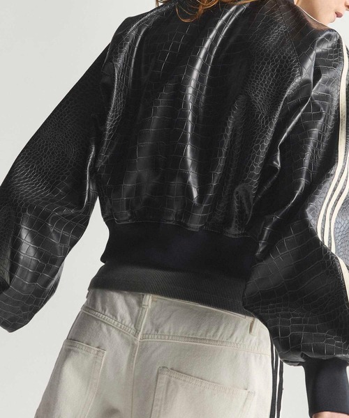 adidas（アディダス）の「プレザー ジャケット / アディダスオリジナルス adidas Originals（ブルゾン・レディース・ブラック/レッド・MEDIUM/SMALL/X-SMALL/XX-LARGE/LARGE/X-LARGE）」の6枚目の写真