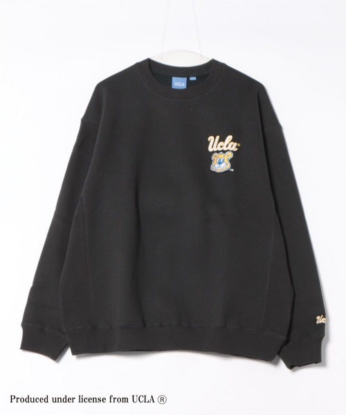 UCLA(ユーシーエルエー)の「【UCLA】刺繍ロゴ裏起毛トレーナー スウェット プルオーバー(スウェット・メンズ・チャコールグレー/ブラウン/ホワイト・3/2)」の1枚目の写真
